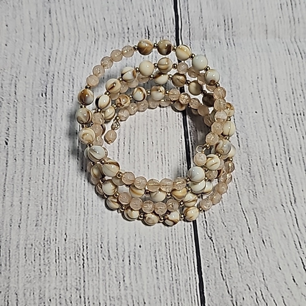 NWOT NY Co. Cream wrap bracelet